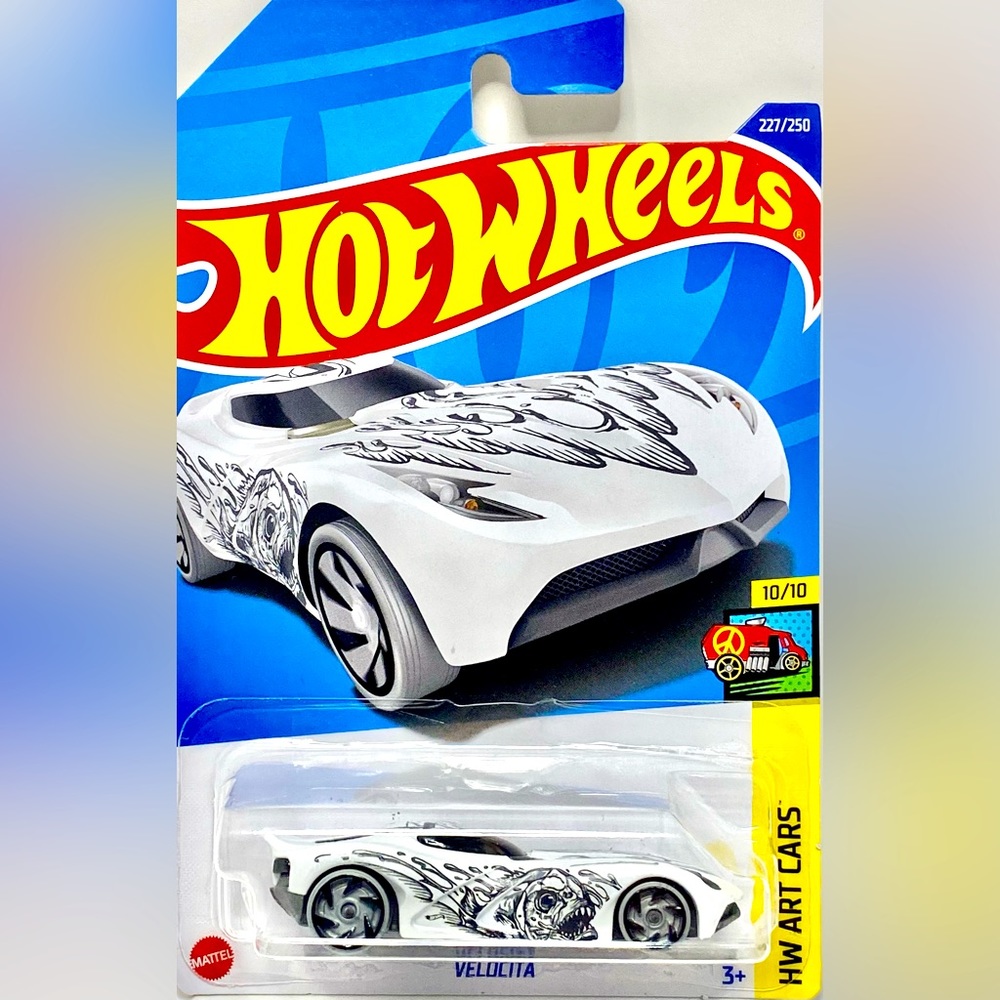 ✅ 🚗 4/20 🚗 NEW 2023 MATTEL HOT WHEELS 10/10 HW ART CARS VELOCITA #227/250
